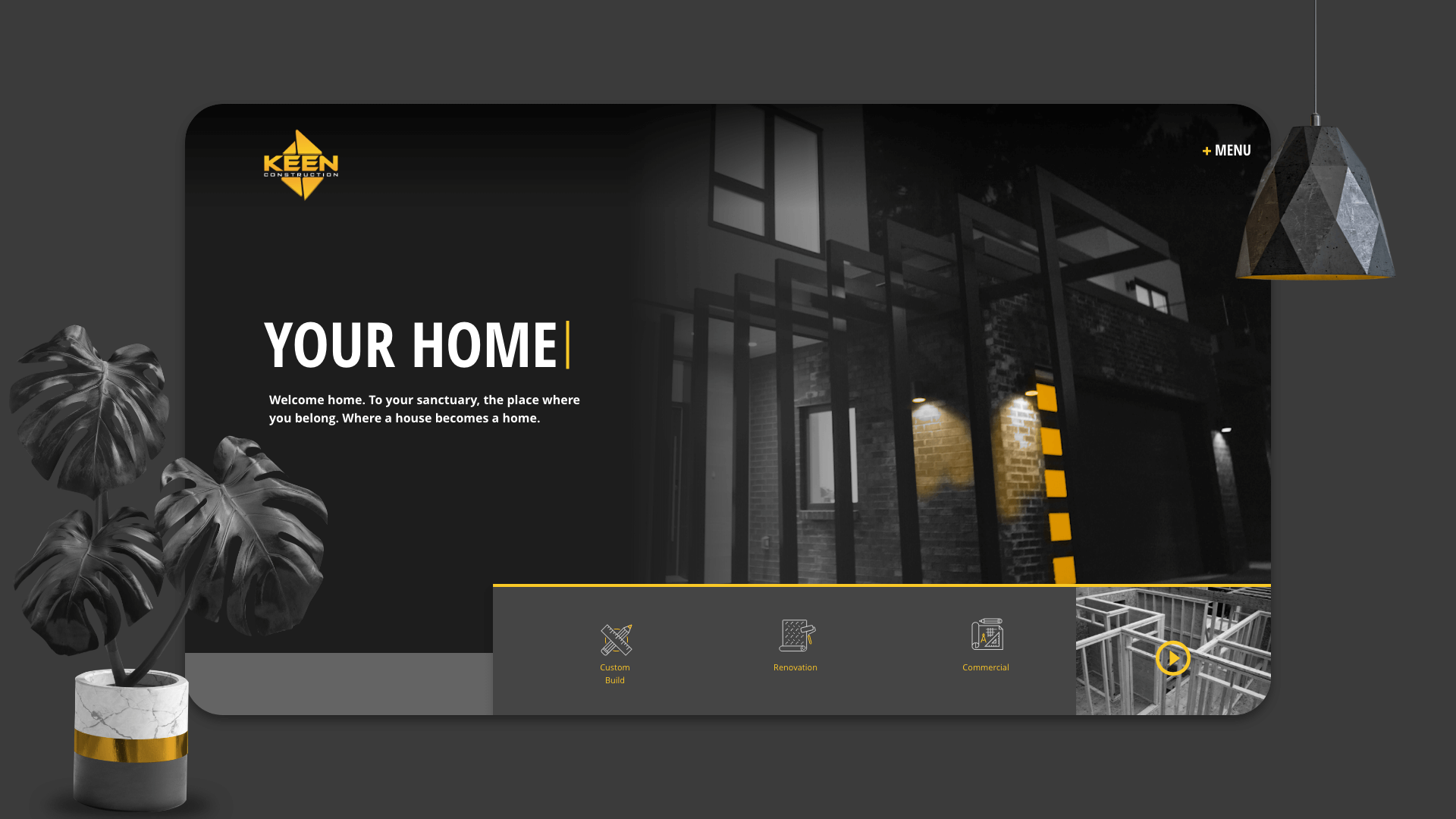 Keen Construction Website Design